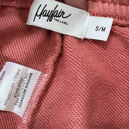 Mayfair Group Sweatpants Womens Small Self Love Club Pink Joggers High Rise W - Picture 7 of 11