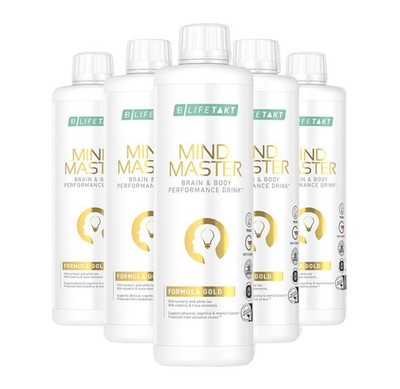 LR LIFETAKT Mind Master Formula Gold 5x 500 ml mit Coenzym Q10 +Vitamin D+K