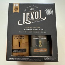LEXOL LEATHER CONDITIONER LEATHER CLEANER KIT Car Furniture Shoes Bags Care NEW 