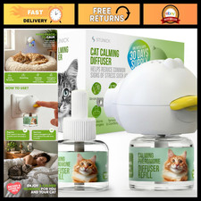 Cat Calming Diffuser with Pheromones - 60 Day Supply, 1 Diffuser 2 Refills for