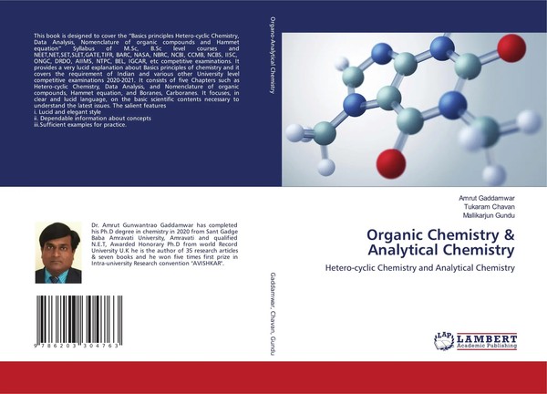 Organic Chemistry & Analytical Chemistry Amrut Gaddamwar (U. A.) Taschenbuch-image