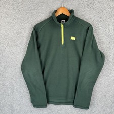 Helly Hansen Fleece Mens Medium Green 1.4 Zip Sweater Outdoor
