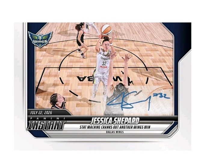 2026 Panini Instant WNBA #261 Jessica Shepard Auto /99 Presale 1st Autograph
