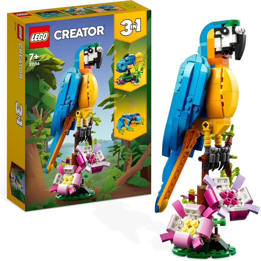 Lego Creator Exotic Parrot Toy Set 31136 - Image 7
