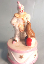 музыкальные шкатулки Vintage Porcelain Clown w/