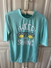 Cat  Jack Swim Top Large 12/14 UPF 50 UV Protection Shirt Youth
