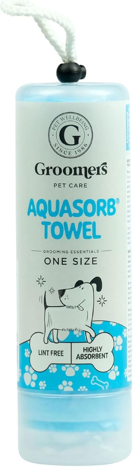 Groomers Pet Care - Aquasorb Absorbent Chamois - Medium - Pet Towel - Reusable