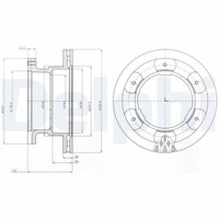 2X Delphi Bremsscheibe BG9069 FüR Daily Iveco 6 4 Bus 5 35C15 40C15 45C15 50C15