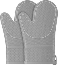 Ofenhandschuhe, rutschfeste Ofenhandschuhe Silikon, Handschuhe hitzebest&auml;ndige