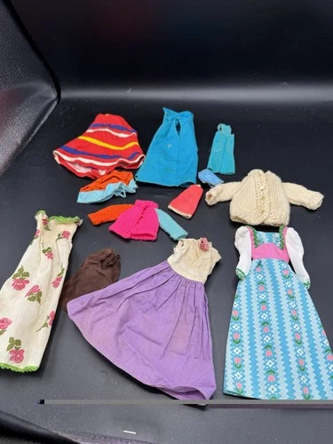 Vintage Doll Clothes Lot 12 Pieces TLC Mixed Fashion Dolls