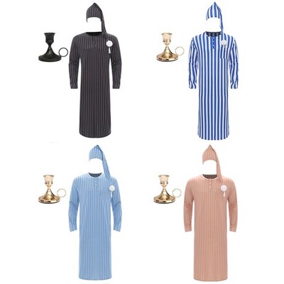 Herren Bademantel Mit Hut Kostüm Lose Verkleiden Overall Robe Lustig Pyjama