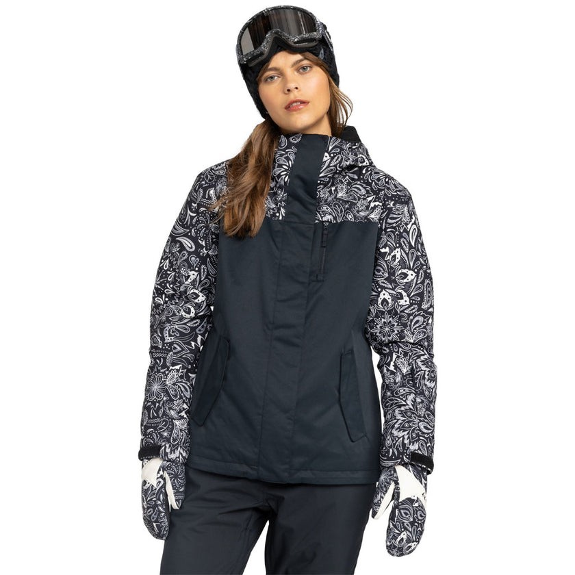 Chaqueta de snowboard Roxy Jetty Block XS para mujer DryFlight impermeable nueva con etiquetas ($230)