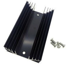 Aluminum Heat Sink Heatsink Transfers Black for 3 Phase SSR Solid State Relay...