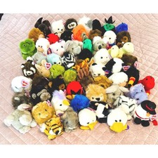 Swibco Puffkins Beanie Plush Lot of 60 Vintage Stuffed Animal 1997 1998
