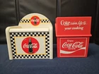 Vintage Wooden Coke Recipe Box 1997 + Plastic Recipe Box