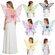 Adults Children Party Prop Stage Show Fairy Wings Festival Butterfly Wing New