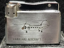 VINTAGE ELLICK II LIGHTER DEALER PROMO KV-107 KAWASAKI AIRCRAFT CO HYDRO-IN