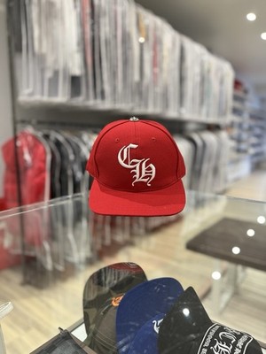 Chrome Hearts Essentials LA Exclusive Baseball Wool Cap Red