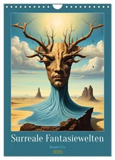 Surreal fantasy worlds, US-Version  (Wall Calendar 2026 DIN A4 Portrait), CALVEN