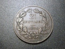 Luxembourg 2 1/2 centimes 1854 Box 2 A