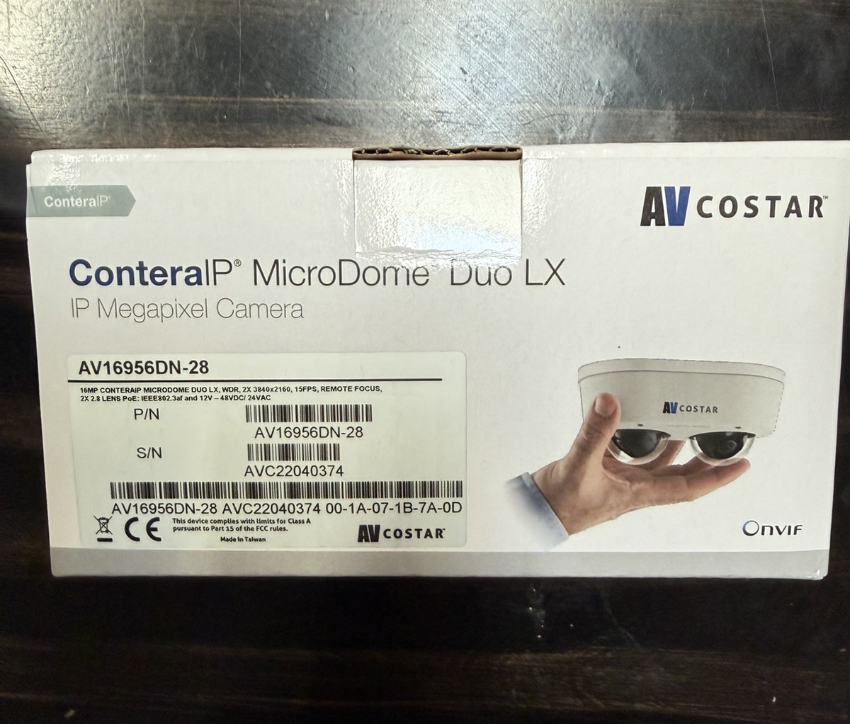 Arecont Vision AV16956DN-28 MicroDome Duo 16MP Outdoor Camer