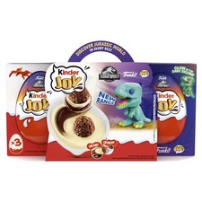Kinder Joy Crispy Wafer Ball 60g Wafer Bites with Random Themed Surprise Toy