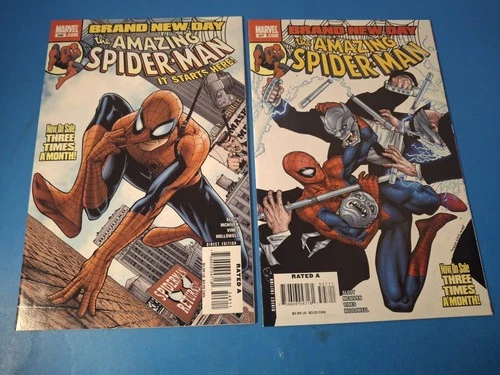 Amazing Spider-Man #546 #547 Set 1st Mr Negative Brand New Day High Grade NM