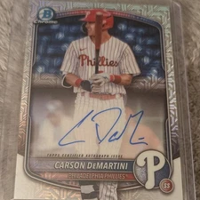 2025 Bowman - Chrome Prospect Mega Box Autographs Carson DeMartini #BMA-CD (RC)