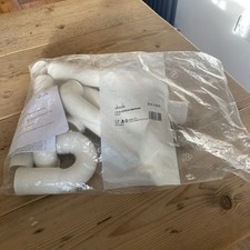 Abode 1.5/2.0 Bowl Pipework Plumbing Kit - White - AX1009