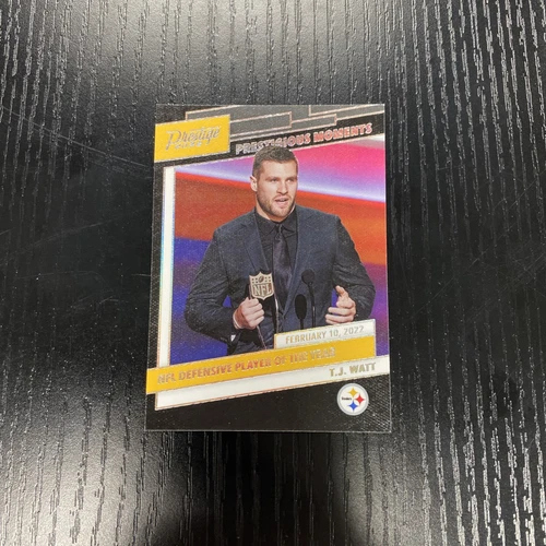 2022 Panini Prestige TJ Watt Prestigious Moments Steelers RARE #PM-6