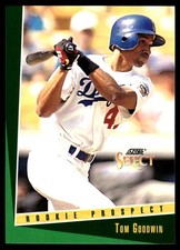 Tom Goodwin 1993 Select #349 Dodgers MLB READ FREE SHIPPING AutographDen