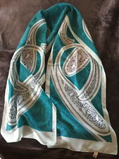 JP Collections Womens Rectangular Scarf Italy  66"x12" Sping colors