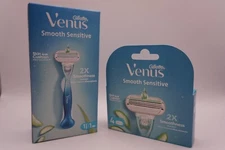 Gillette Venus  Womens Razor Handle + 5 Refill Cartridges with Aloe Glide Strip