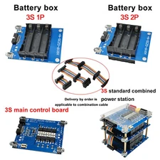 DIY 3S1P 3S2P 12V 18650 Power Wall Battery Pack Holder 3S 30A BMS  Battery Box