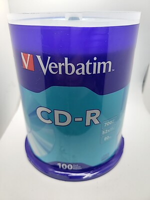 Verbatim 94554 700MB 52x CD-R Disc - Pack of 100
