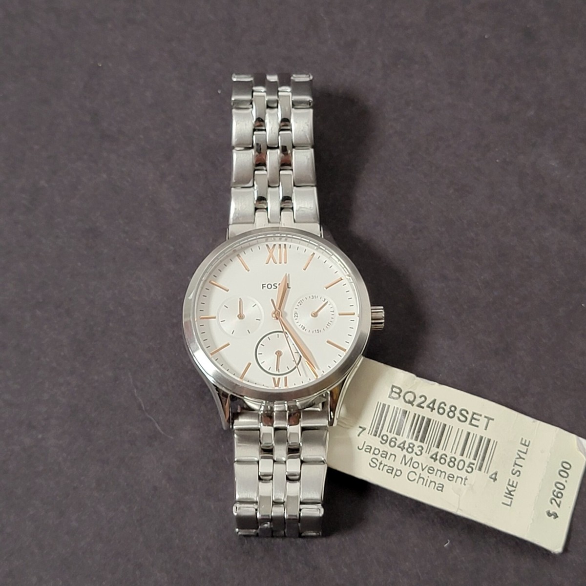 Fossil Fenmore BQ2468SET silver Men and Women's Watch Set