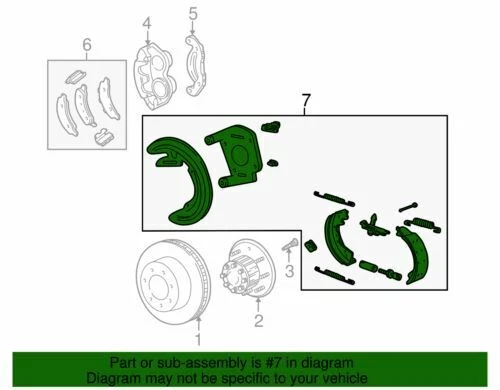 Freno de estacionamiento OEM NUEVO 2000-2005 Ford F250 Super Duty Excursion XLT 4C3Z-2210-Aa Foto 2 de 2