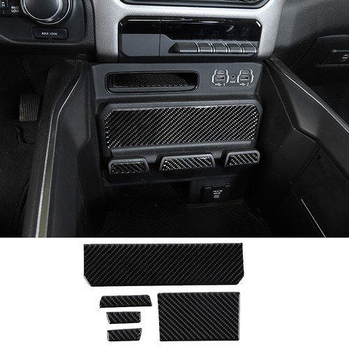 5× Carbon Fiber Mobile Phone Holder Panel Cover Fit For Dodge Ram 1500 2018-2022 - Picture 1 of 9