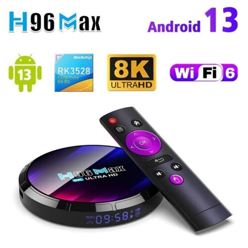 2023 Neu TV Box Android 13. 4G 64GB 8K Android TV Box - Picture 1 of 7