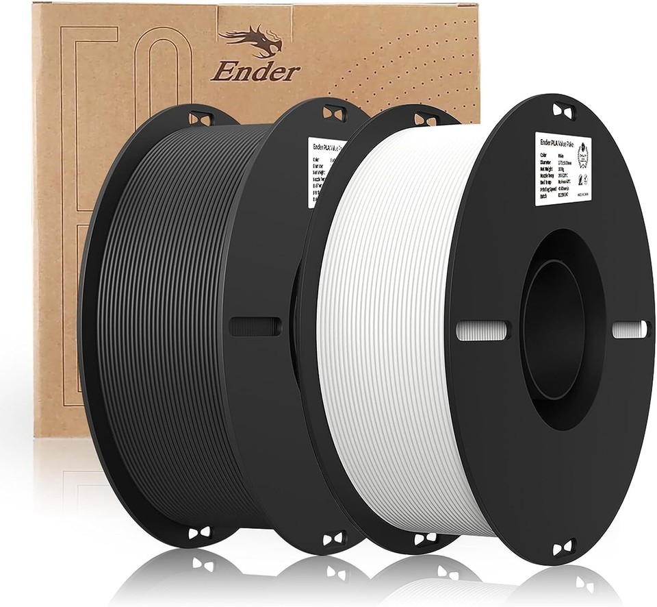 2 Pack Creality 3D Printer Filament 1.75mm 2KG Ender PLA Filament for ...