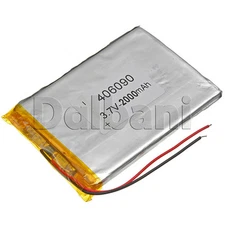3.7V 2500mAh Internal Li-ion Polymer Built-in Battery 88x60x3.6mm 406090 16-0148