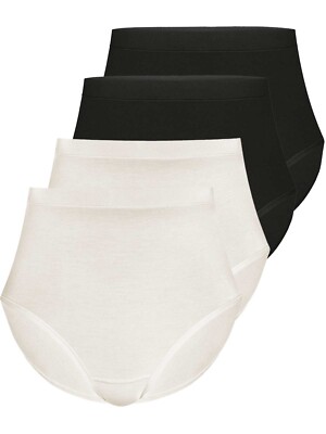 4er Sparpack Slip Maxi LOVELY SKIN von Sassa 45298 in ivory, skin, weiss, black