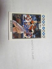 2008 Topps Alex Rios Signed Baseball Card Beckett Pre-Certified 