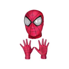 SPIDERMAN Over the Head TEEN/ADULT Cosplay Replica Breathable MASK & GLOVES SET
