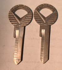 2 Rare Vintage Ford Keys Blank Made In Usa