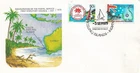 1979 Postal Service Set of 2 on FDC FDI 3 Sep 1979 Cocos Islands Indian Ocean