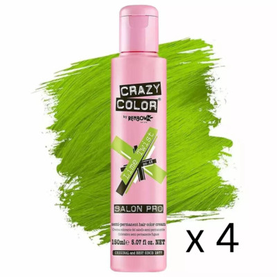 Crazy Color Salon Pro 68   Lime Twist   150ml / 5.07oz - Pack of 4