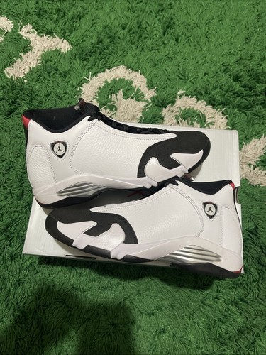 Air Jordan 14 Retro Black Toe Men’s 9.5 Shoes WHITE/BLACK (2024) WORN 1x
