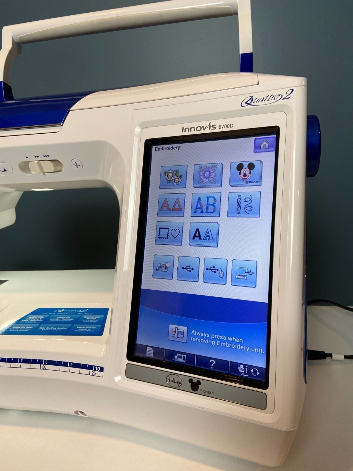 Brother 6700D Quattro 2 Disney Sewing/Embroidery Machine. eBay