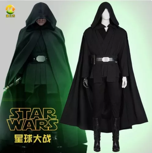 Star Wars Mandalorian Luke Skywalker Halloween Party Outfit Cosplay Costume 